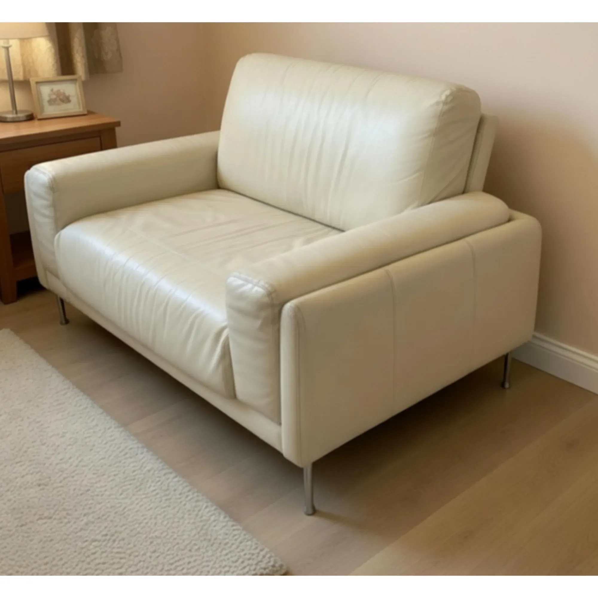 Sillón de cuero. — Sitiales y sillones